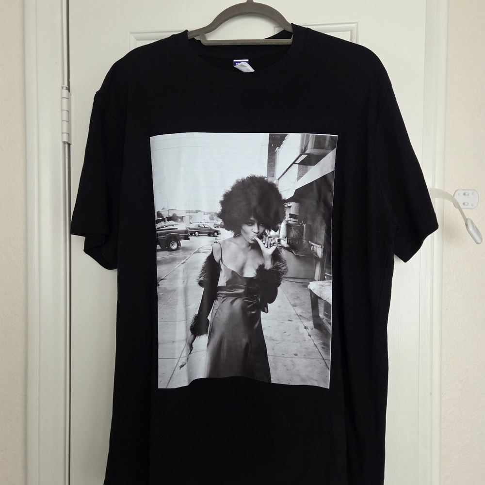 Black Graphic T-Shirt with Stylish Print
